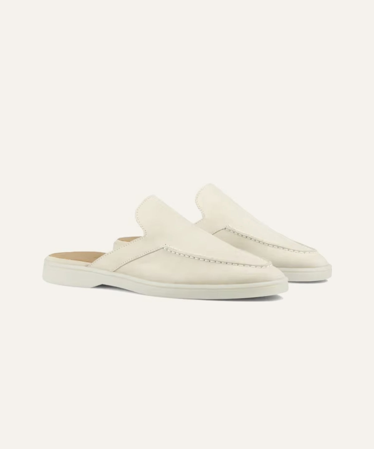 Mules Castelli White